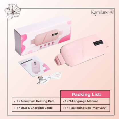 Soothing Heat & Massage Belt for Cramp Relief