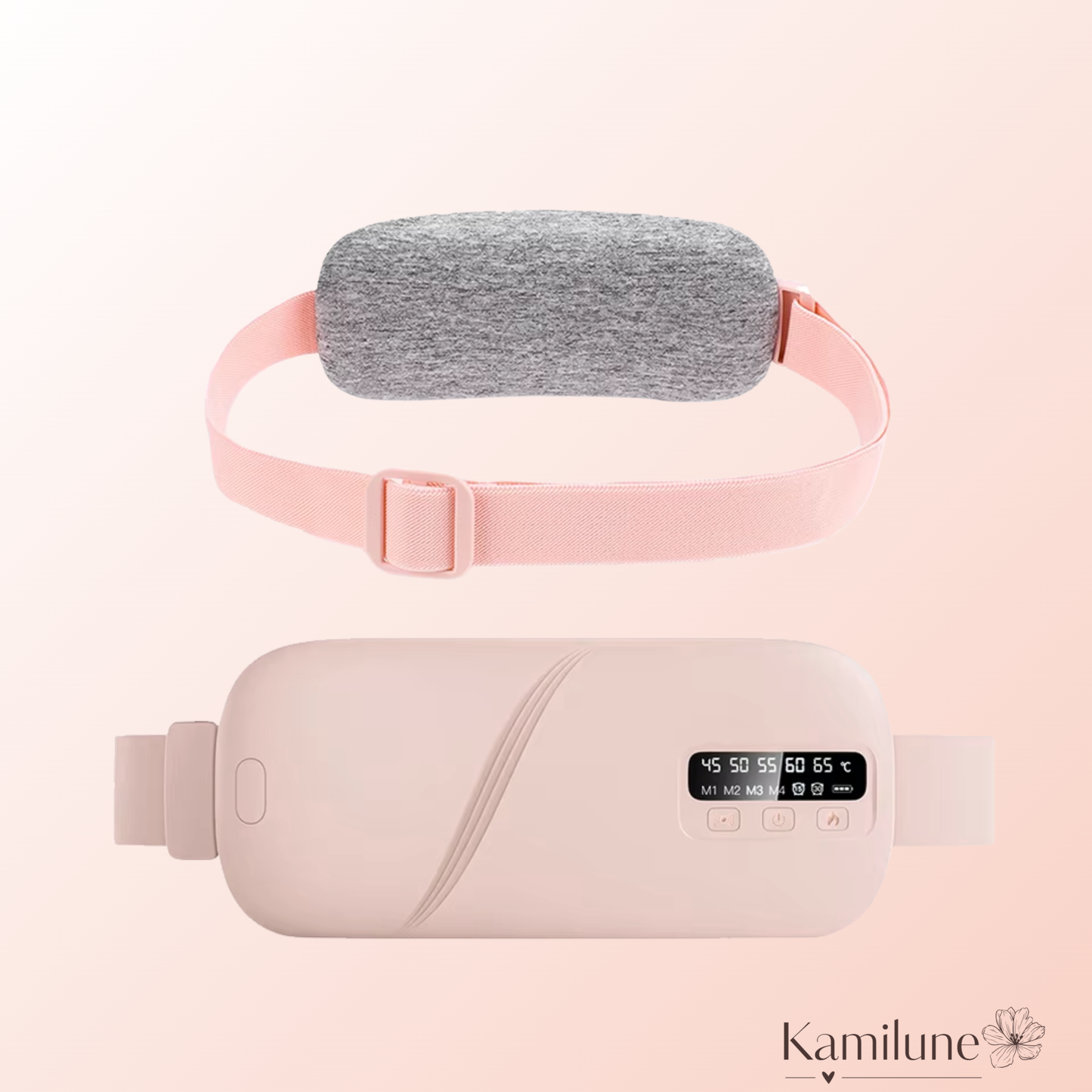 Soothing Heat & Massage Belt for Cramp Relief