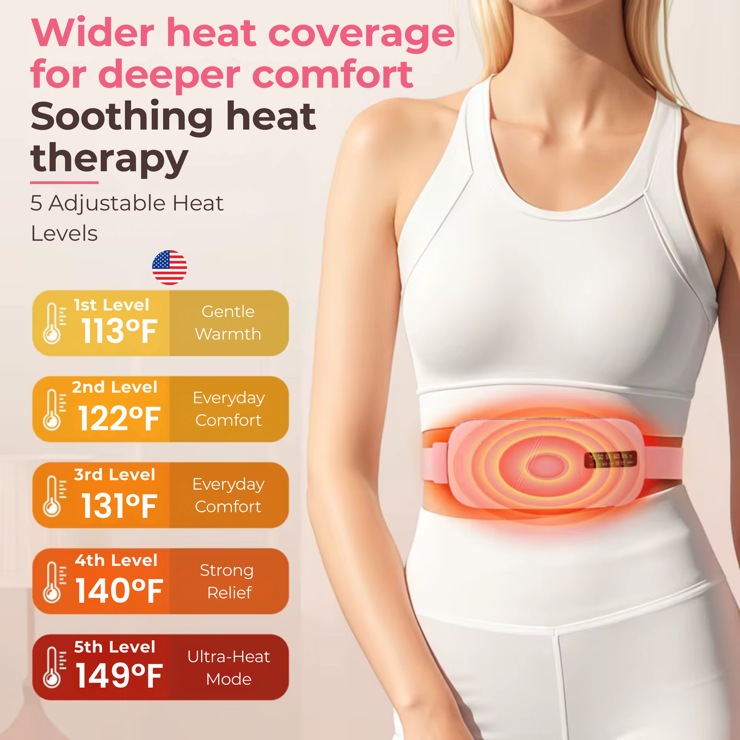 KamiluneBelt — Soothing Heat & Massage Relief